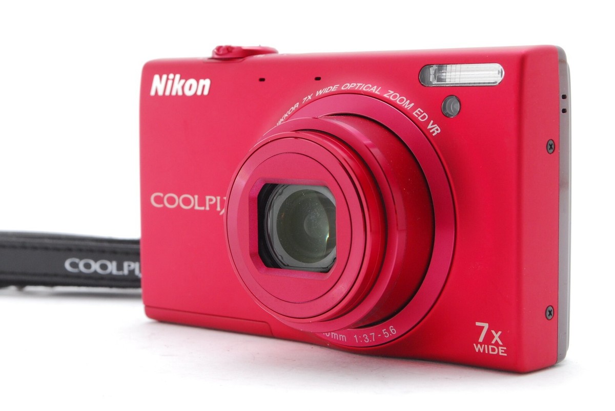 美品 ニコン Nikon COOLPIX S6100 レッド 箱付き 946