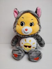 Care Bears 12  Funshine Bear Kitty Cat Hoodie Friends Collector Yellow Plush