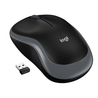 Logitech 910-002238 M185 Mouse Wireless Swift Grey no unifying option ~E~