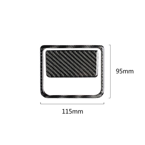2x For Mazda 3 Axela Carbon Fiber Interior Glove Box Handle Cover Trim 2017-2018 - Picture 4 of 16