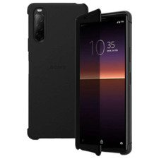 Funda rígida protectora negra para Sony Xperia 10 II duradera venta al por menor oficial