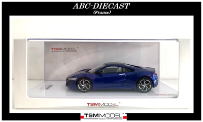 Miniature TSM 1/43 Honda Acura NSX 2017 – Blue Pearl – Résine – Neuve