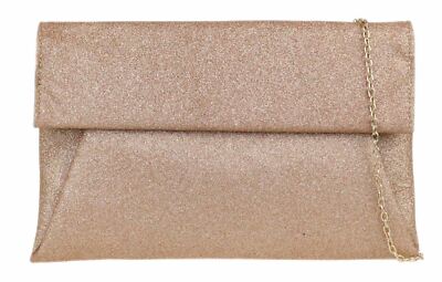 rose gold sparkly clutch