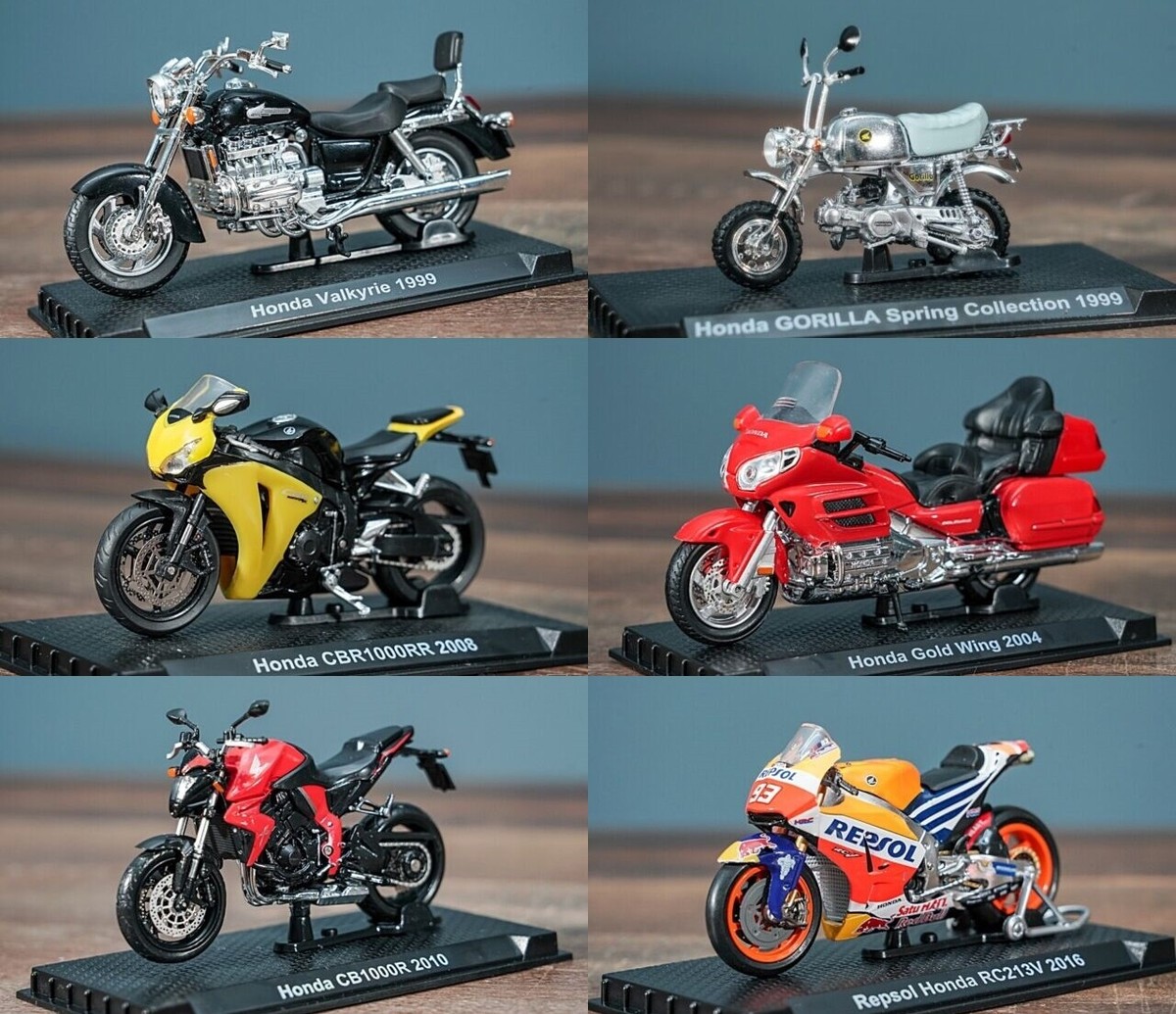 Honda Classic super Racing moto Collection 1:24 Diecast models