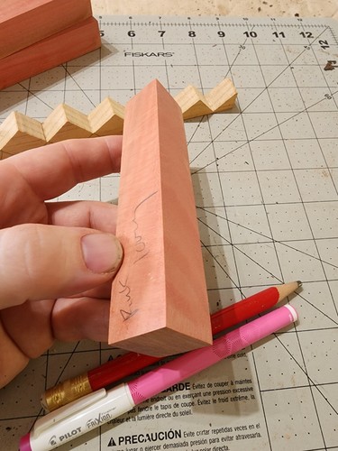 Three Pink Ivory Pen Blanks, 5 X .75 X .75" - Picture 10 of 10