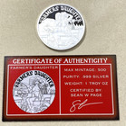 STL Mint Spicy Silver Farmers Daughter Rare 1 Oz Pure .999 Silver Proof Coin — photo 4