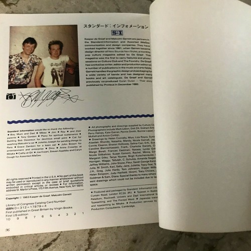 CULTURE CLUB - WHEN CAMERAS GO CRAZY - 1983 1st Edition Paperback ** MINT ** - Picture 6 of 12
