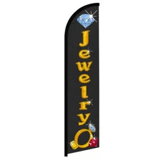 Jewelry Windless Advertising Swooper Flag 