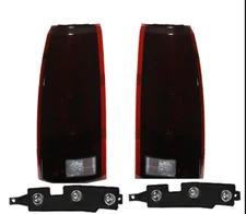 Fit For Chevy GMC C/K 1500 2500 3500 Pickup Suburban Tail Lights w/Bulbs LH+RH