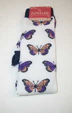 Juncture Novelty Socks Butterfly  5-9 Knee Tube Adults Teens Soft Girl Core Fun