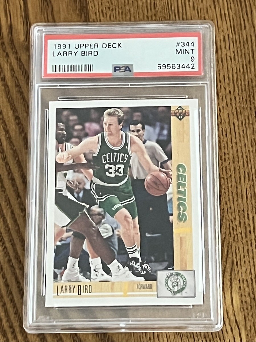 PSA 9 MINT BASKETBALL CARD 1991 UPPER DECK LARRY BIRD HOF BOSTON