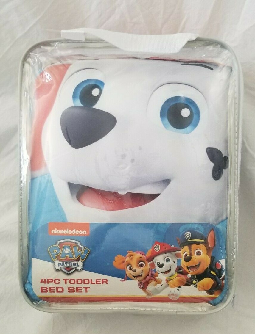 Set letto per bambini 4 pezzi Nickelodeon Paw Patrol nuovo con scatola foto 4