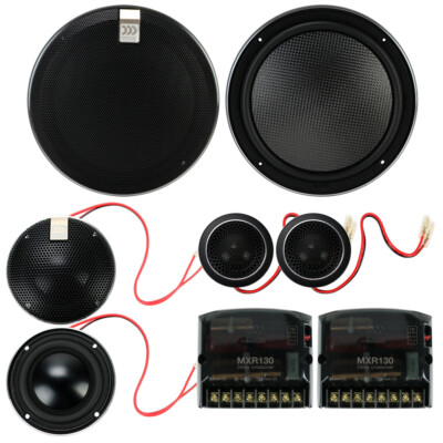 Morel Virtus Nano Carbon 63 6-1/2'' 3-Way Carbon Thin Component Speakers NEW