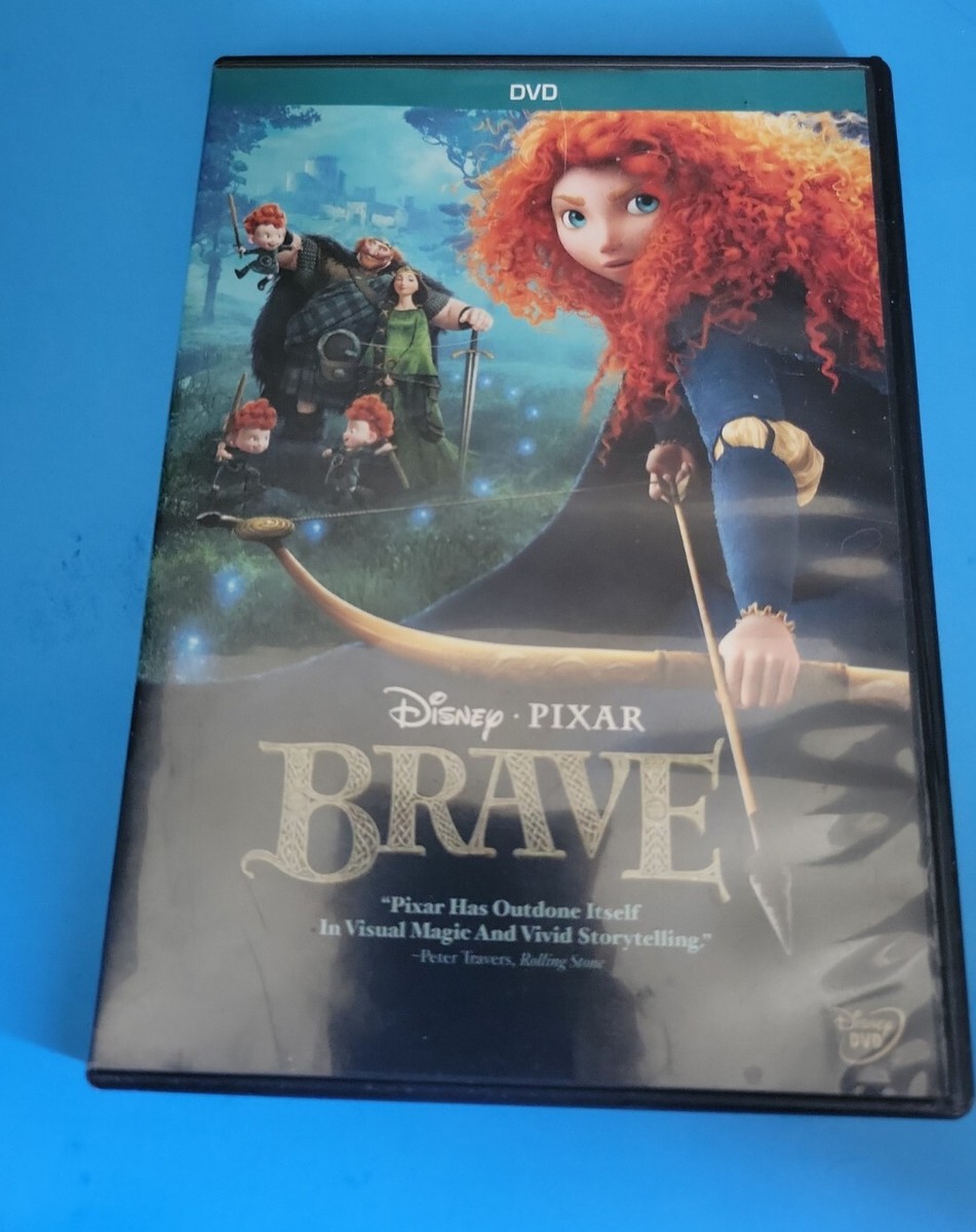 Disney Pixar: BRAVE (2012, DVD) PG Animated Movie Film Pre-Owned