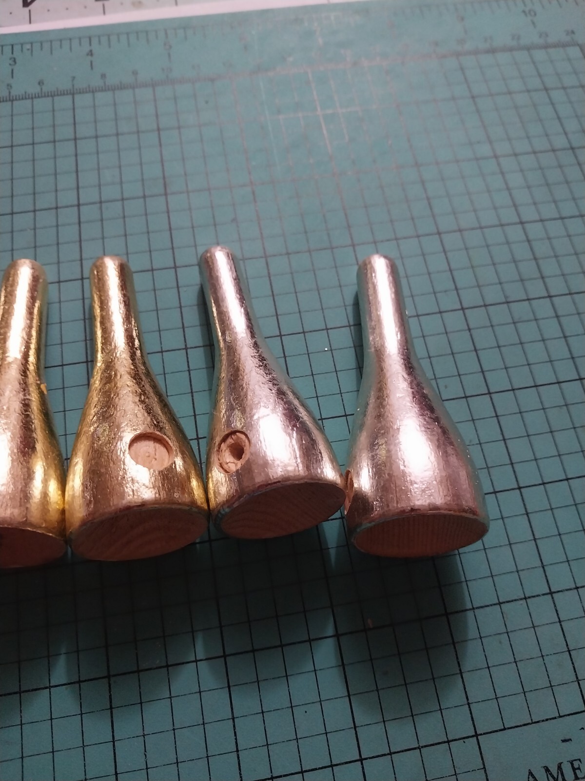 Vintage 1980s Topwater Wood Blank Poppers Gold / Silver Foiled  Sam Griffin - Image 16