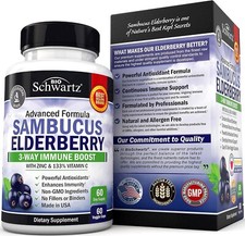 Elderberry with Zinc and Vitamin C for Adults, Immune Support Vitamins