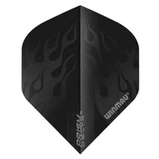 WINMAU PRISM DELTA BLACK FLAMES STANDARD SHAPE FLIGHTS