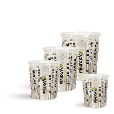 Finixa MCP Lackmischbecher mit Scala 400ml, 650ml, 900ml, 1300ml, 2240ml, 5000ml