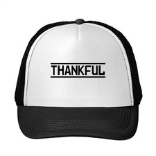 Thankful Funny Adjustable Trucker Hat Cap