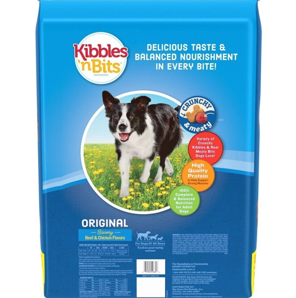 45lb Original Dry Dog Food High Quality Protein,Savory Beef and Chicken