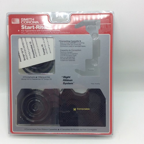 Vintage New Smith Corona Start-Rite Print Wheels *Missing Correcting Cassette - Picture 2 of 15