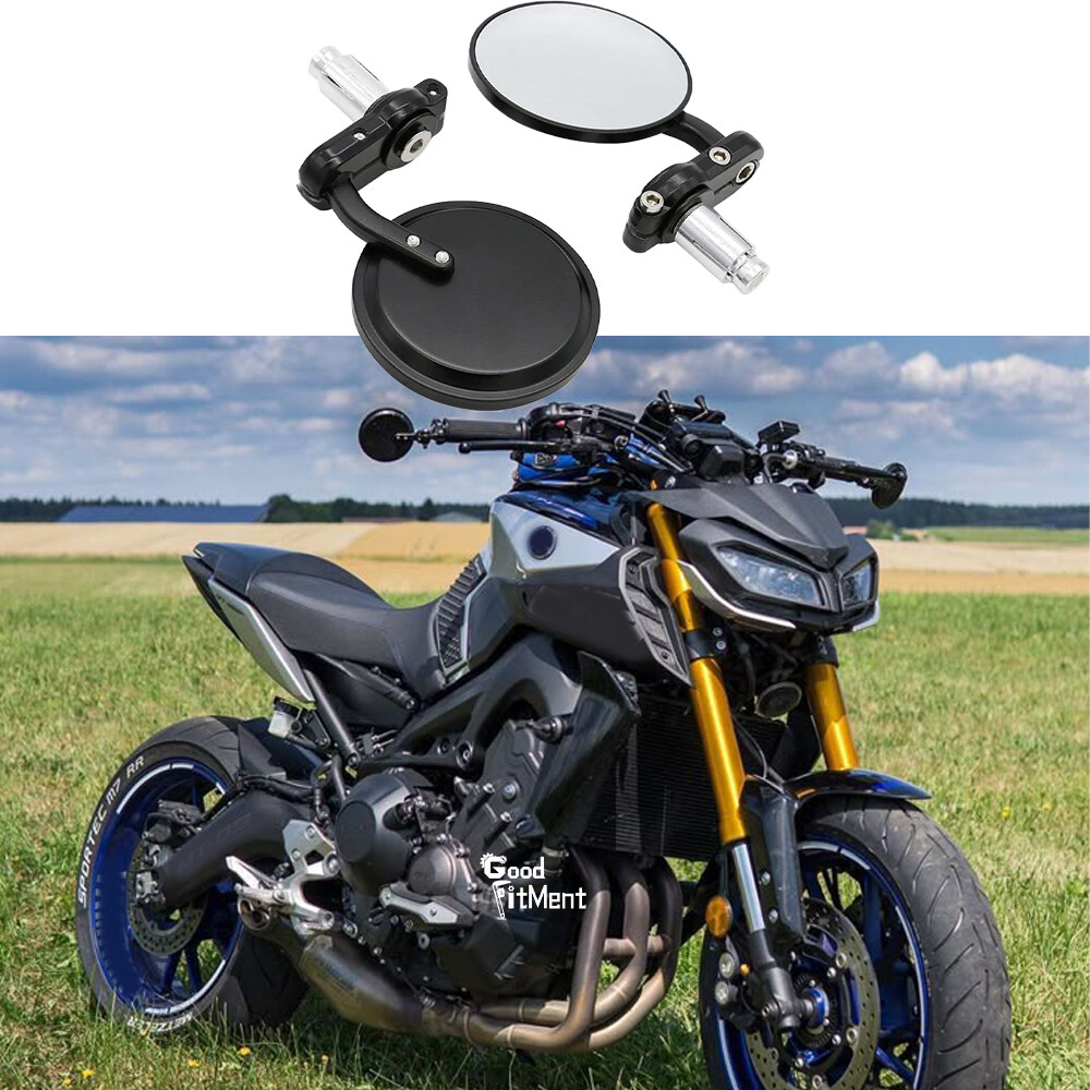  Motorrad Machined Mirror ブラック 7/8