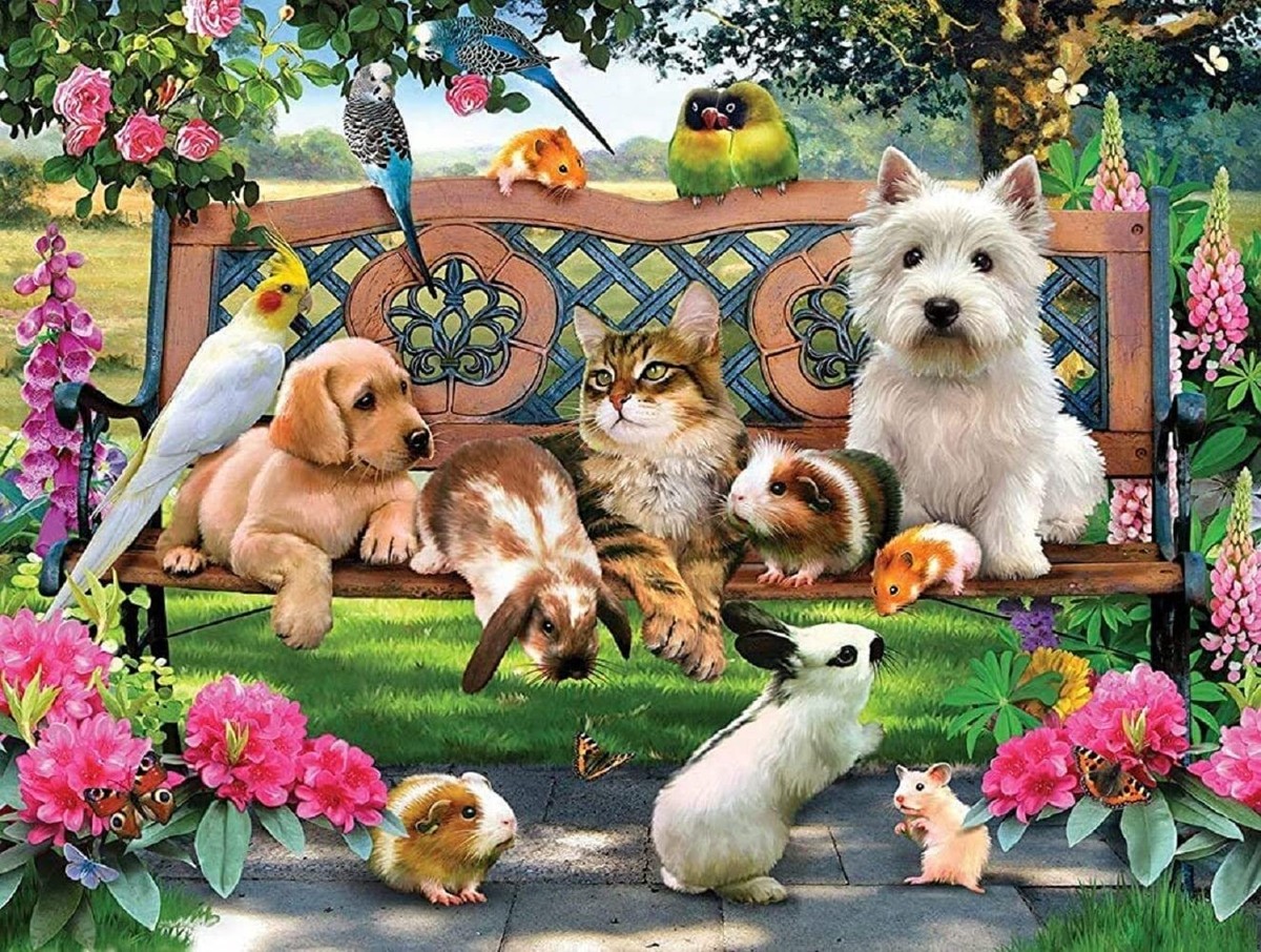 Pets in The Park 500 Piece Jigsaw Puzzle by SunsOut | eBay