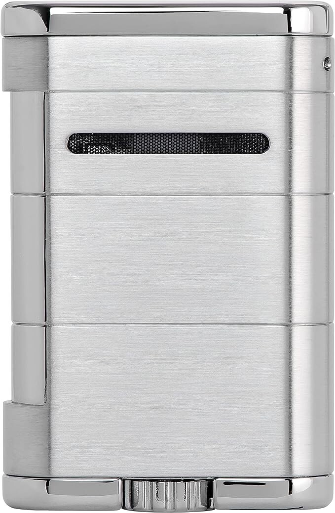 XIKAR Allume Triple Jet Tabletop Lighter, Silver