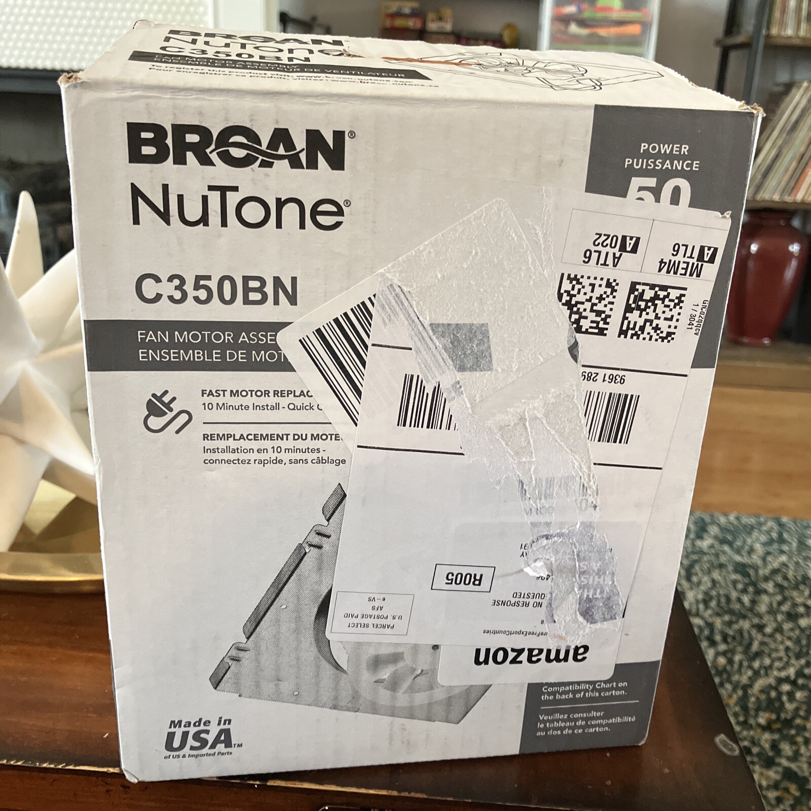 Broan Nutone 50 CFM Bathroom Fan Motor For 696N B Unit Replacement ...