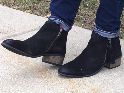 Women's Black Suede Ankle Boots | eBay