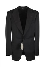 TOM FORD Windsor Black Tuxedo Smoking Suit Size 44 / 34R U.S. Base A New With...