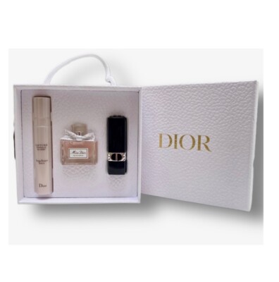 Dior Gift Set Capture Totale Serum, Miss Dior, Rouge 999 Lipstick, NEW in Box