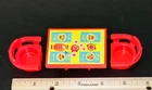 VTG Fisher Price Little People #994 Play Family Camper Picnic Tables & 2 Chairs