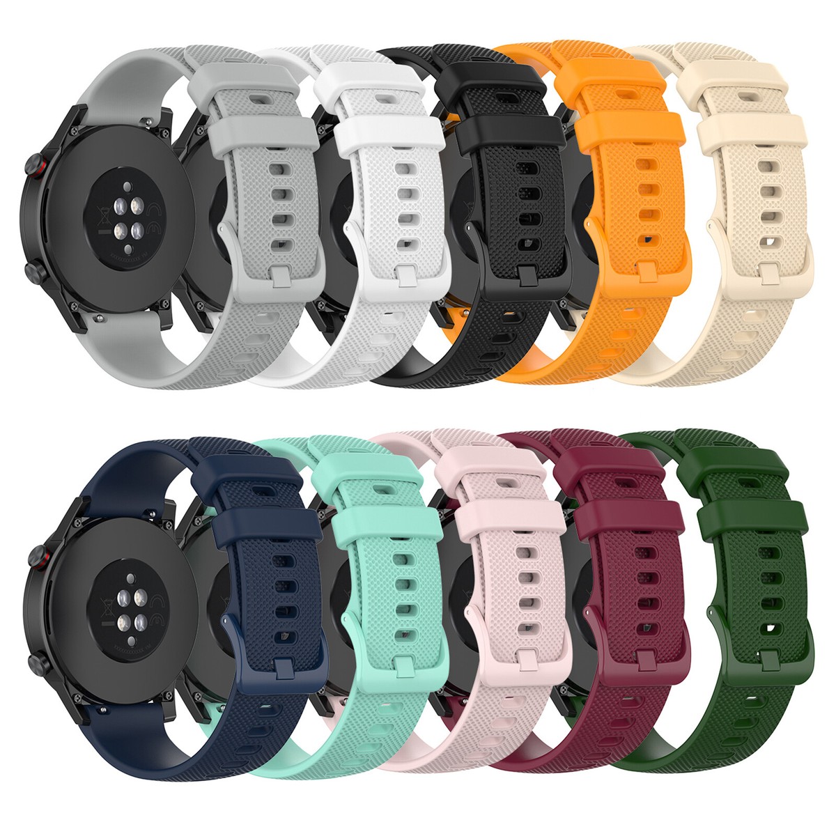 Cinturino Sportivo In Silicone 22mm Per Huawei Honor GS PRO, Sostitutivo, Regolabile, Disponibile In 9 Colori, Comodo E Traspirante