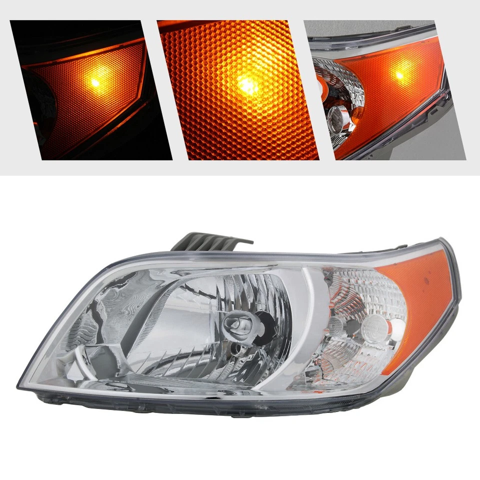 For 2009-2011 Chevy Aveo5 Aveo 5 Halogen Headlight w/ Bulbs Left+Right Pair - Imagem 3 de 4