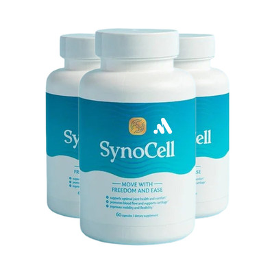3-Pack Synocell Capsules   Back Neck and Joint Support Complex - 180 Caps