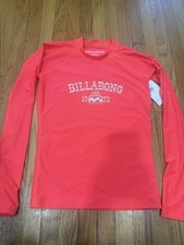 Billabong CORE PF LS Rash Guard Medium Long Sleeve Pink JMWLYJCCL