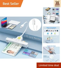 Military-Grade USB C Smart Card Reader - Portable Assurance for Secure Logins
