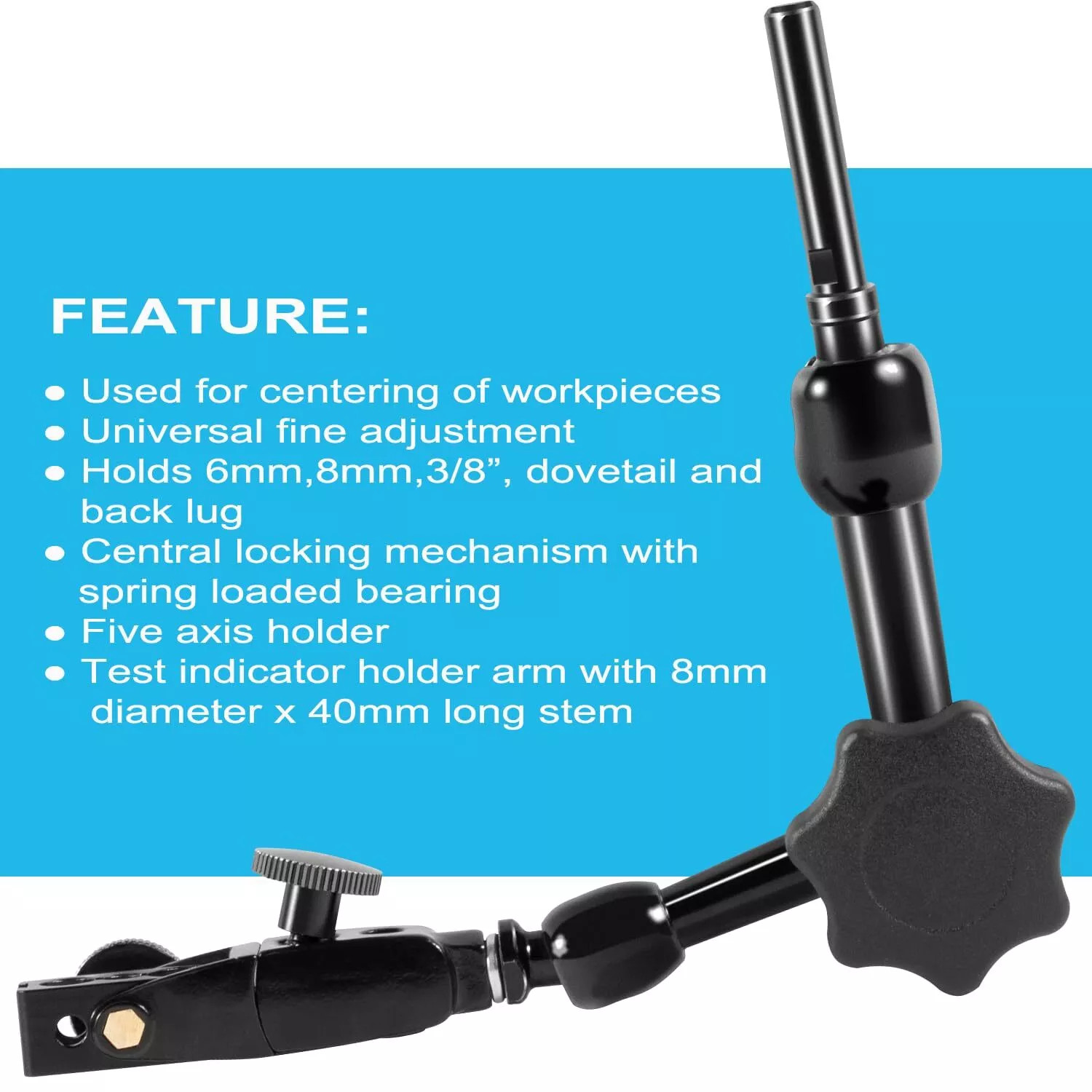 NF1022 Holder Centering Indicator Holders Relace Fits For NOGA Fine Adjustment