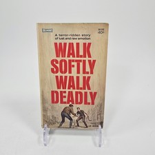 Walk Softly Walk Deadly Lee Bergman 1st Printing 1963 Paperback Belmont Book VTG