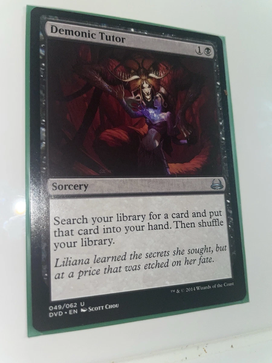 Demonic Tutor Magic: The Gathering Near Mint or Better Uncommon