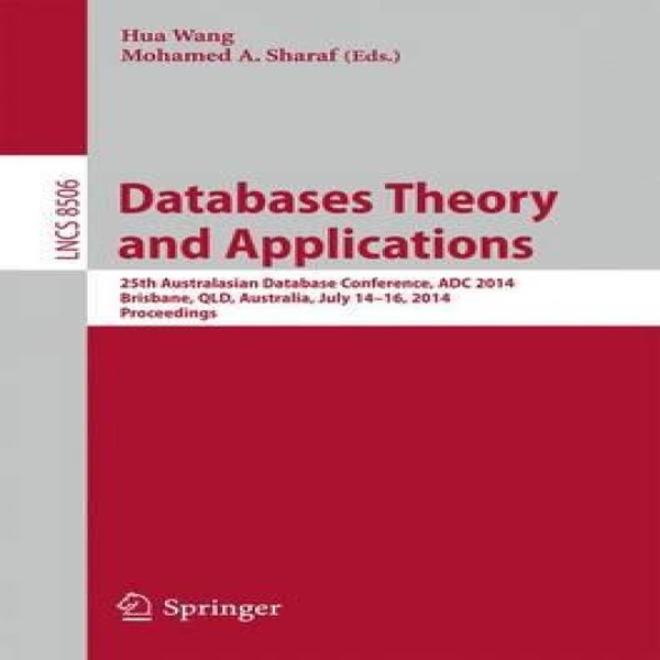 Databases Theory and Applications 25th Australasian Database Conf
