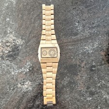WeWood Dual Time Braccialetto Analogico Rettangolare Legno Unisex Beige