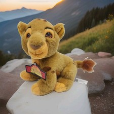 Vintage 90's Baby Simba Lion King Disney Store Baby 8" Plush Stuffed Animal New