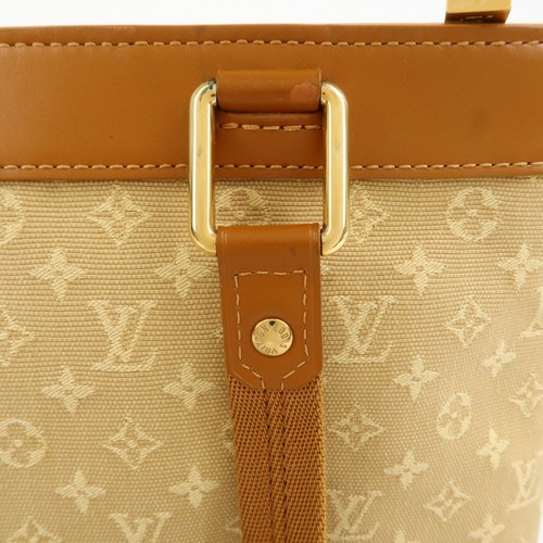 echt Louis Vuitton Monogramm Mini Lucille PM Handtasche beige M92684 gebraucht kostenloser Versand - Bild 8 von 24