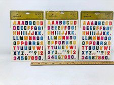 Hallmark ALPHABET LETTERS Sticker Seals  3 Pa...