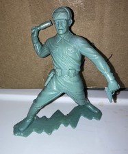 VINTAGE 70 s Plastimarx Mexico WWII Grenade RUSSIAN SOLDIER, 6" INCH FIGURE 3