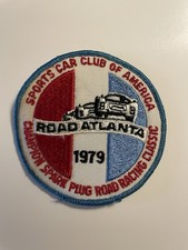 VINTAGE 1975 SCCA SPORTS CAR CLUB OF AMERICA ROAD ATLANTA RACING PATCH  (C22)