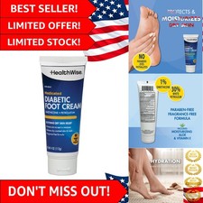 4oz Medicated Diabetic Foot Cream with Dimethicone - Protects and Seals Moisture