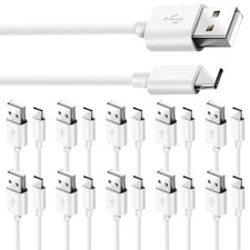 USB Type-C Cable 10-pack 3.3ft Fast Charging Data 1 meter 3.3 feet , White